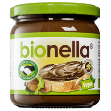 Crema vegana de alune cu ciocolata Bionella